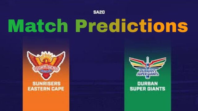 Sunrisers Eastern Cape Vs Durban Super Giants