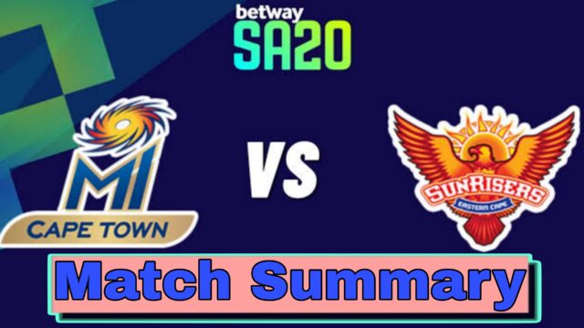 MI Cape Town v Sunrisers Eastern Cape