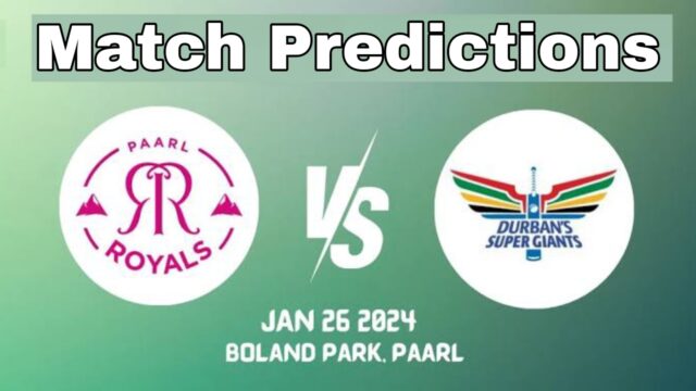 Paarl Royals vs Durban Super Giants