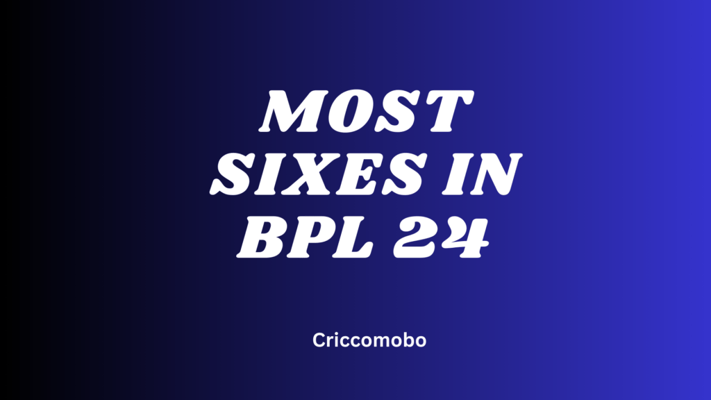 Most Sixes In BPL