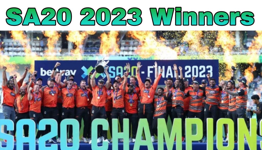 SA20 2023 winners