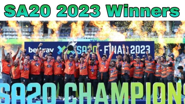 SA20 2023 winners