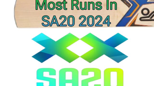 Most Runs In SA20 2024